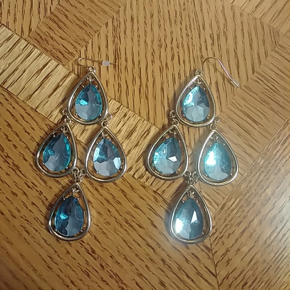 Gold Tone Dangle Earrings